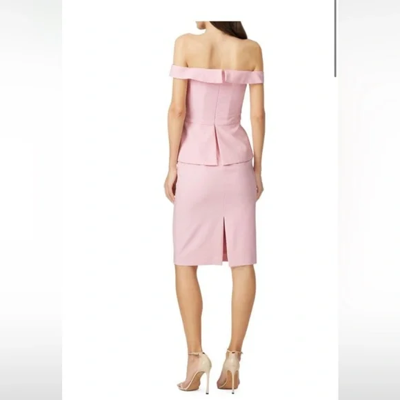 BLACK HALO La Reina Off The Shoulder Sheath Dress Size 6 - Picture 3 of 6